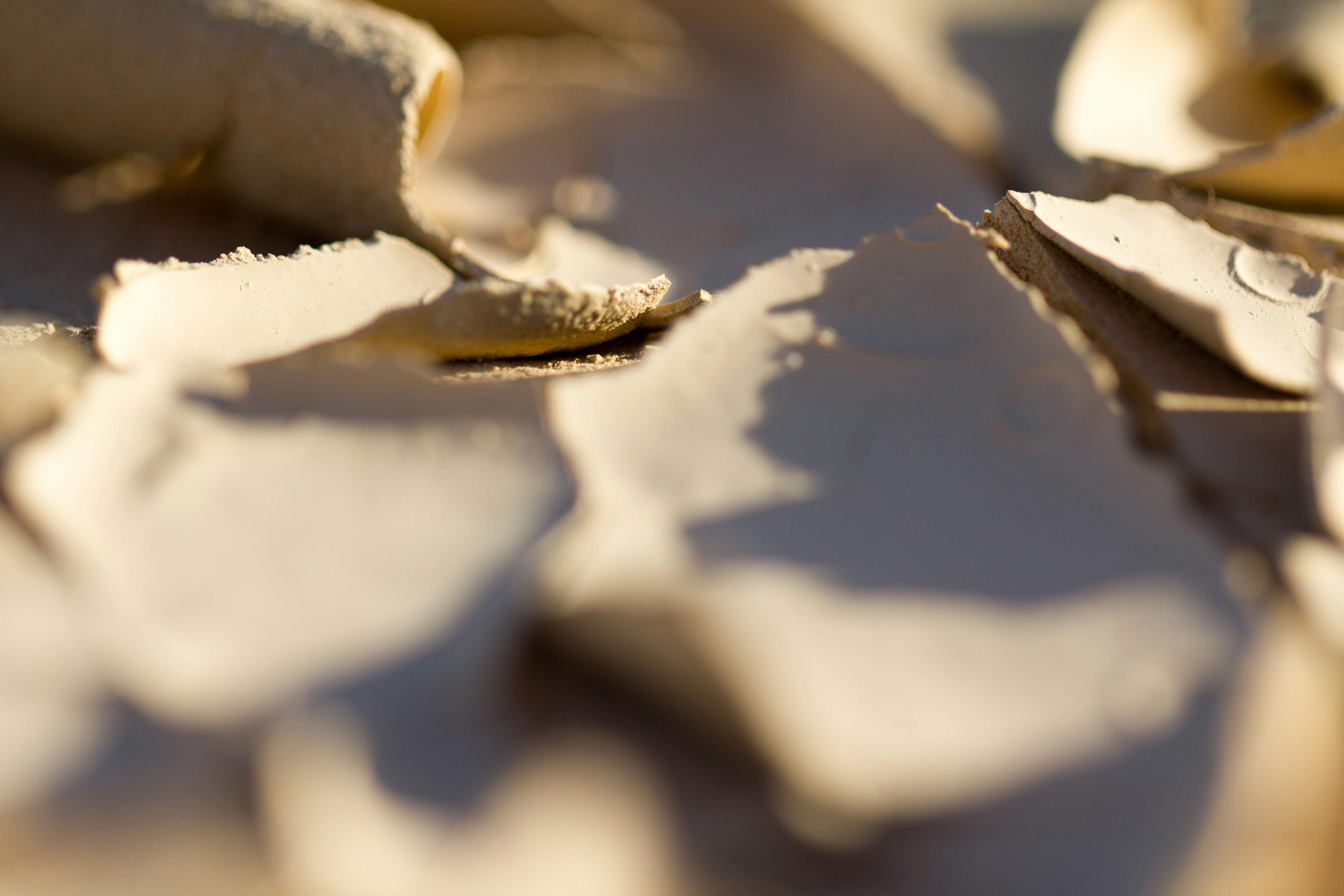 white and brown stone fragment